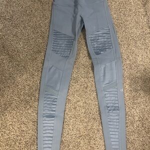 ALO Yoga Light Blue Moto Leggings